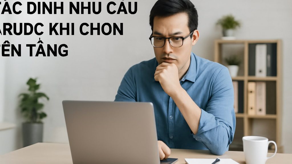 Minh họa: 1) Xác định nhu cầu trước khi chọn nền tảng